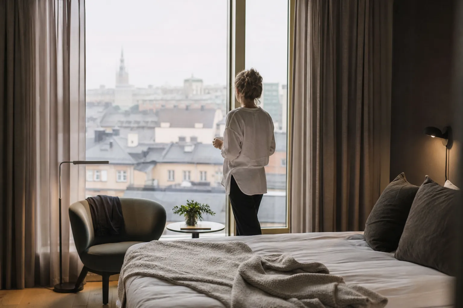 Modernt designhotell med skandinavisk inredning i Stockholm