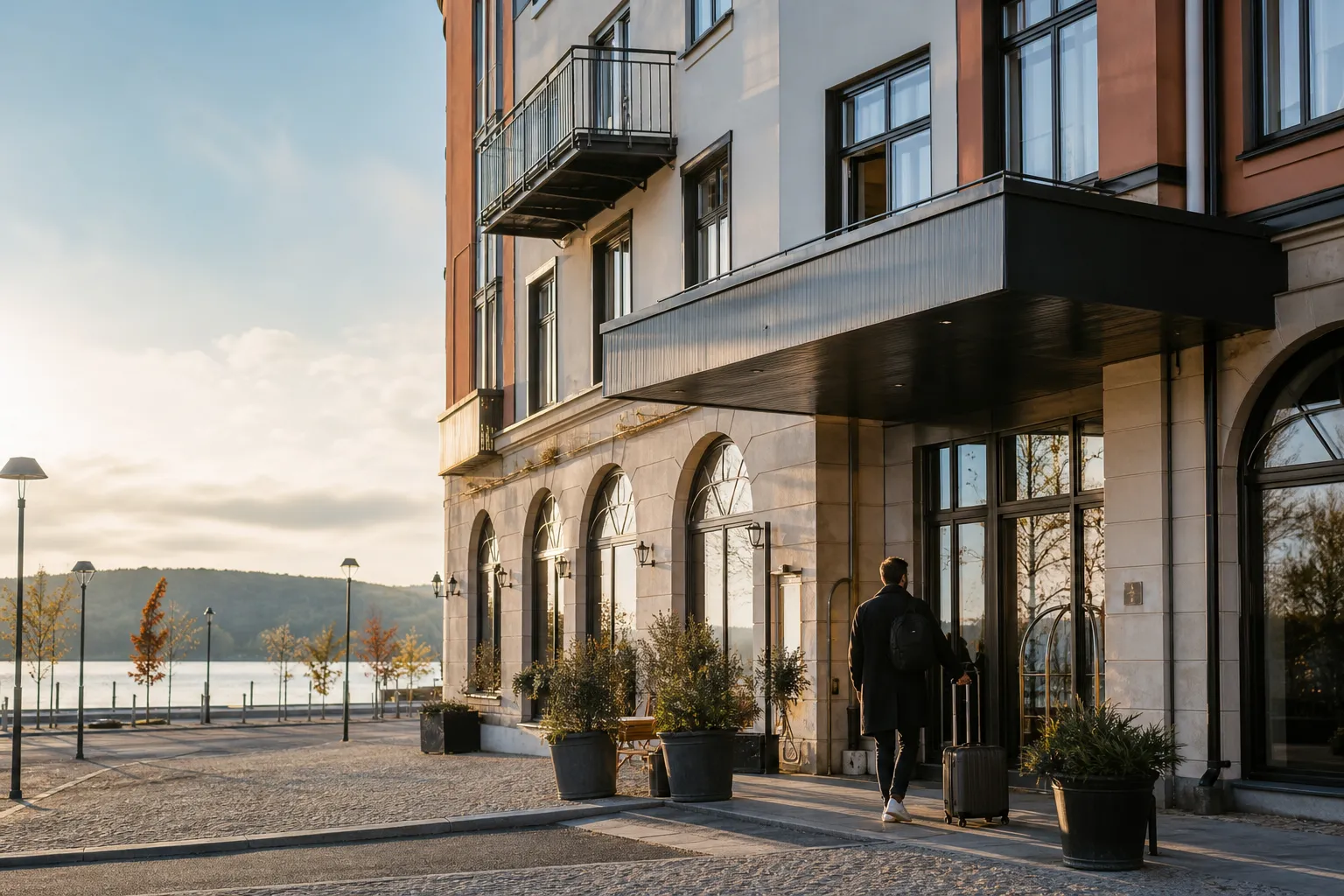 Hotellmiljö i centrala Jönköping med närhet till Vättern