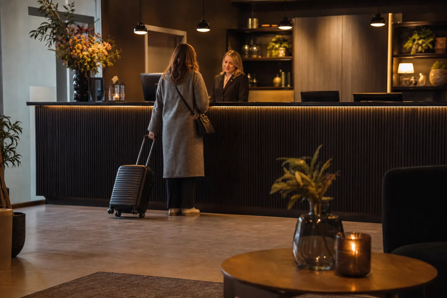 Hotellmiljö i centrala Västerås nära Stora Torget och Mälaren