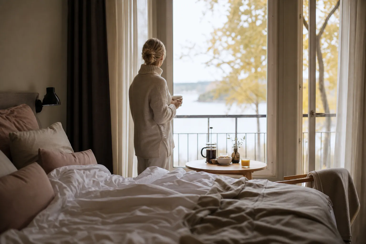 Dukat bord på hotellrestaurang med flera rätter under en matweekend