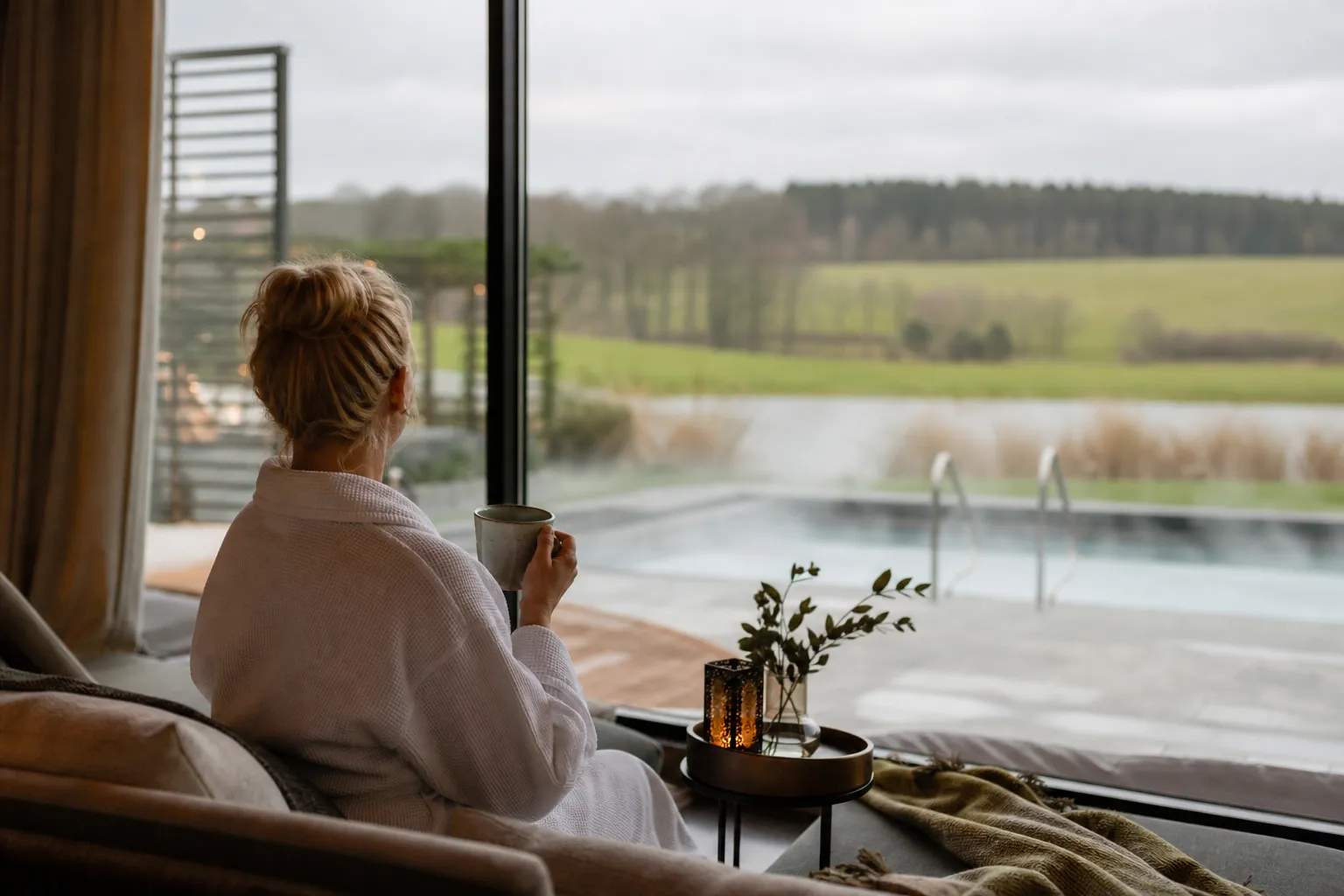 Spahotell i Skåne med utsikt över kust och böljande landskap