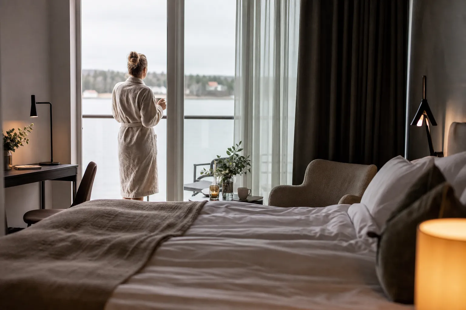 Spahotell med relaxavdelning och utsikt över Stockholms skärgård