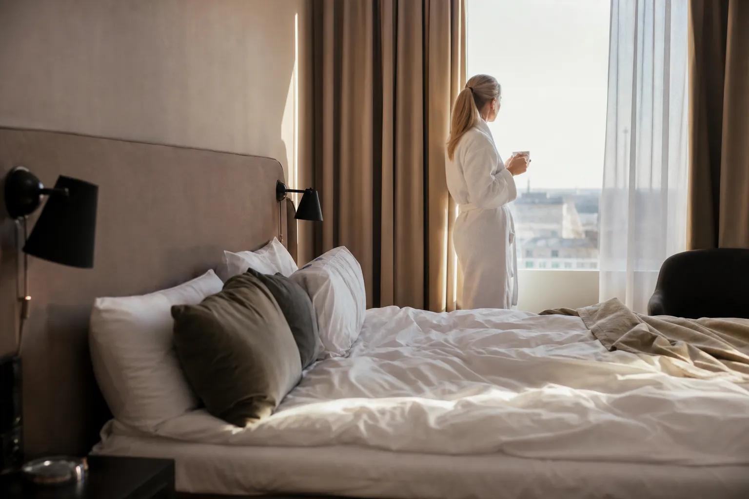 Hotellrum inrett för en weekendvistelse i Göteborg